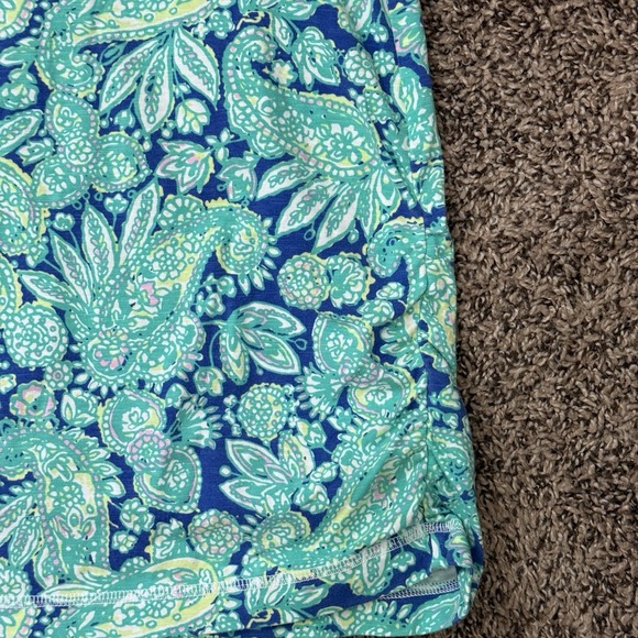 T By Talbots Womens Sleeveless Dress Sz Large Petite Paisley Preppy Summer Green - Picture 9 of 9